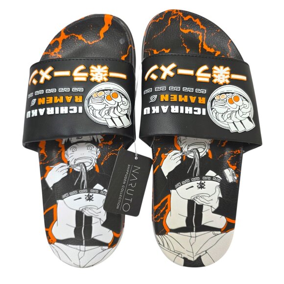 Naruto Ramen Sport Slide Sandals Slip-on Men’s Size 7, 13 Comfort Fit NEW - Picture 2 of 9